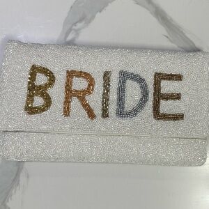 Beaded bride purse